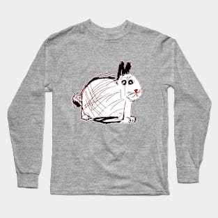 rabbit bunny childrens drawing Long Sleeve T-Shirt